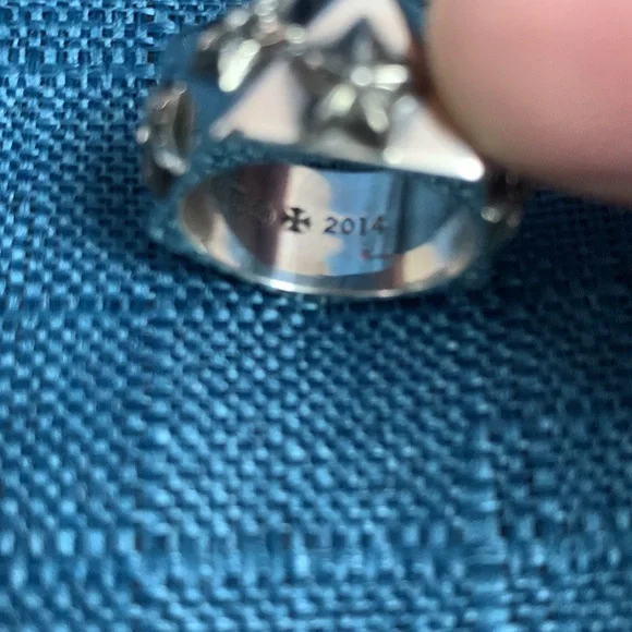 Chrome Hearts Five Star Pentagon Faceted Ring